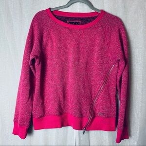 Andrew Marc pink zipper Sweatshirt~M